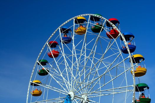 joy wheel on blue sky
