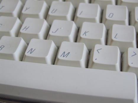 close up shot of computor keyboard