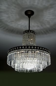 retro crystal chandelier