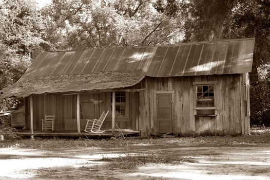 An abandoned old shack in Florida.