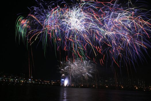 Latest Tecnique at International Fireworks Festival at Seoul Korea Han River
