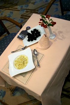 The served table