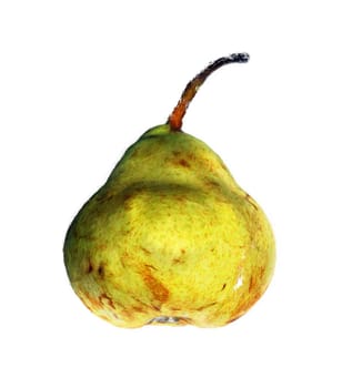 The image of a pear on a white background