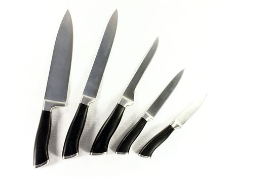 knife, support, cut, set, steel, sharp
