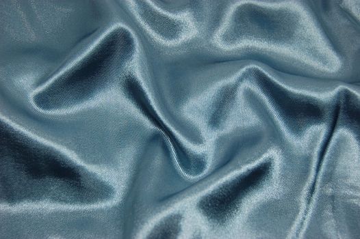 Blue satin with soft waves