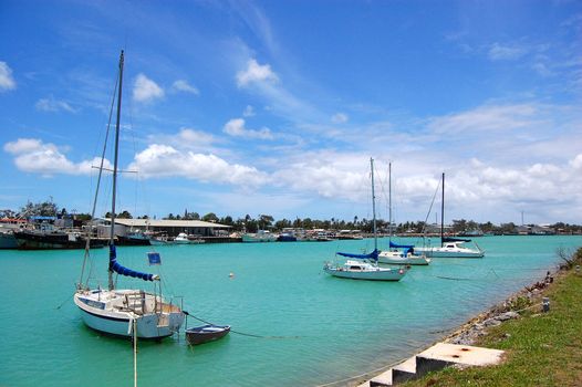 Yachts at marina, Kingdom of Tonga