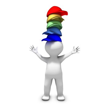 The person wearing many hats has a lot of different responsibilities