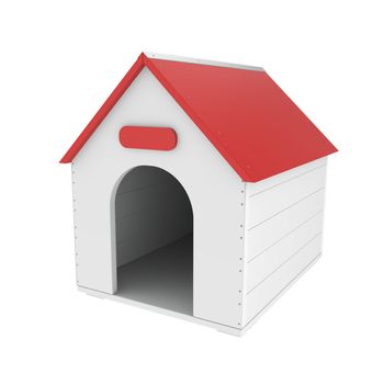 Doghouse isolated on white background