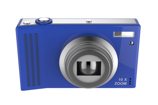 Front view of digital photo camera