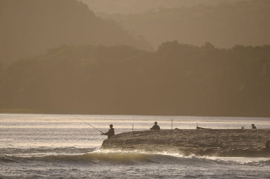 Natural sepia seascape