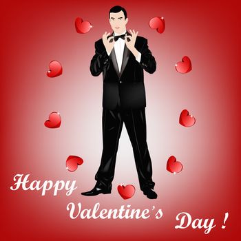 The Valentine's day gives happiness and love and a soul youth