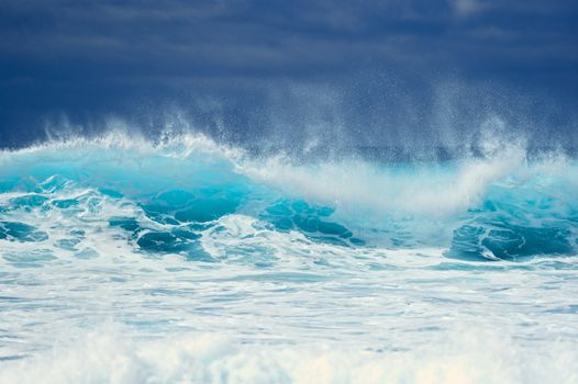 Waves on the surface of the ocean