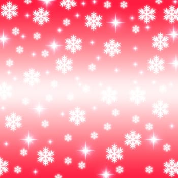 christmas snowflake and stars illustration background