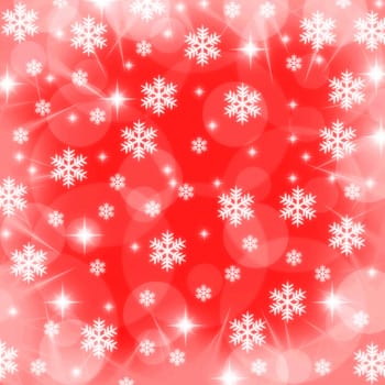 christmas snowflake and stars illustration background