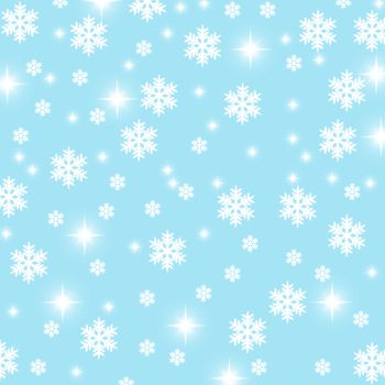 christmas snowflake and stars illustration background