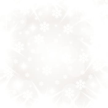 christmas snowflake and stars illustration background