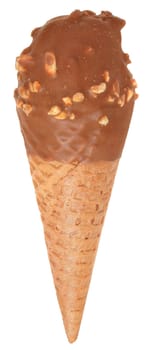 The ice-cream on white background.