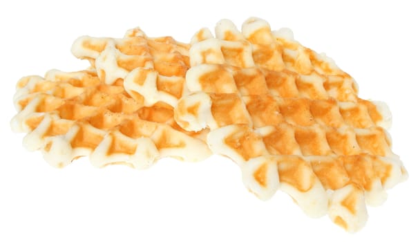Wafers on a white background