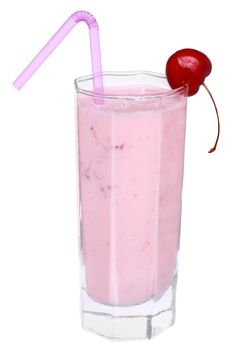 Strawberry Shake on a white background.