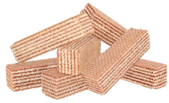Wafers on a white background