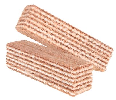 Wafers on a white background