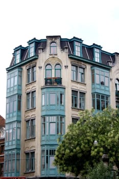 Nice old house with several floors and roof dismounted