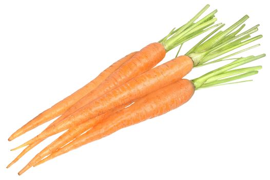 Carrots on a white background.
