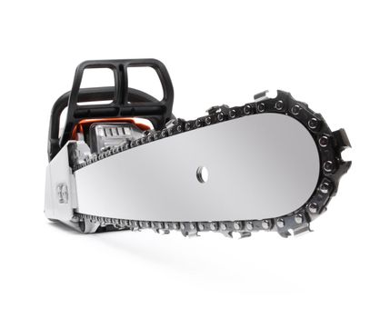 chainsaw isolated on white