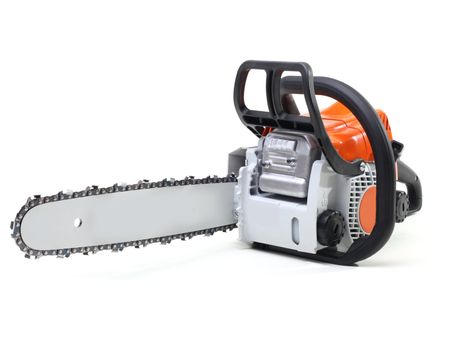 chainsaw isolated on white