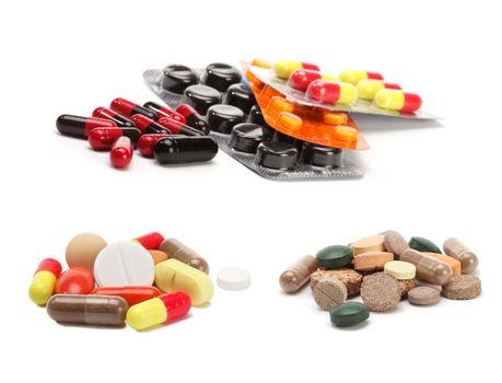 vitamins, pills and tablets