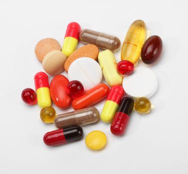 vitamins, pills and tablets