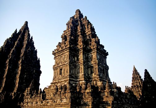 Prambanan temple near yogyakarta in java indonesia