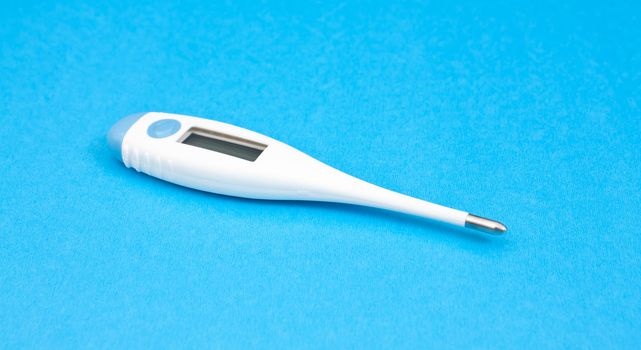Photo of human body temperature. The medical thermometer.