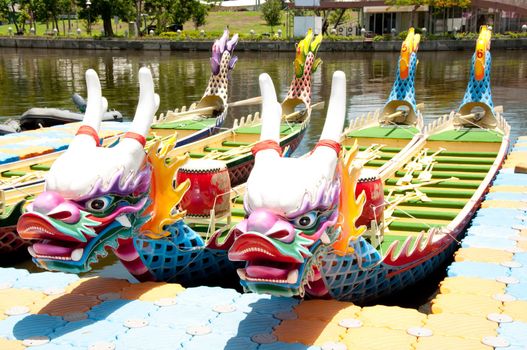 Waiting for the Dragon Boat race in Asia