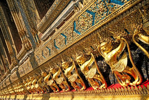 buddhism golden religious detail palace asia asian exotic siam color colour colourful colorful bright vivid decoration decorative thai ceramic intricate beautiful travel tourism tourist holidays traditional ancient old heritage historical tropical bright oriental orient east