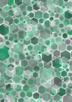 Green hexagonal shapes