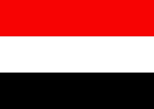 Illustrated flag of Yemen
