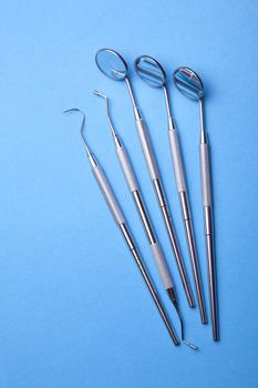 Group of Angled Mirrors - Dental Instruments