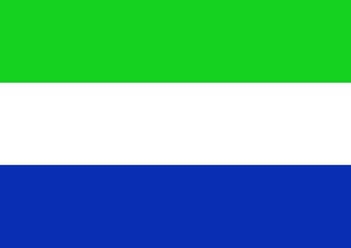 Illustration of the flag of Sierra Leone