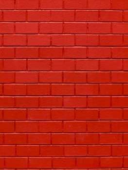 close up of red brick wall background