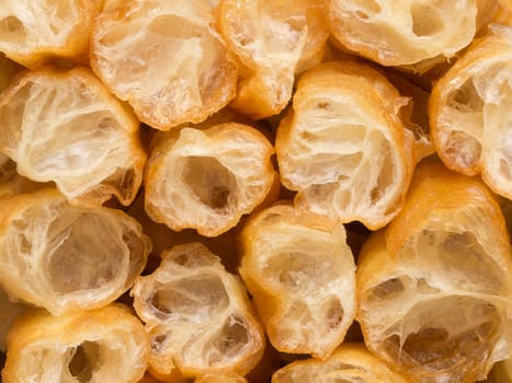 close up of asian dough fritters