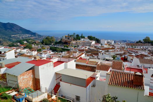 mijas, panoramic city view from the top