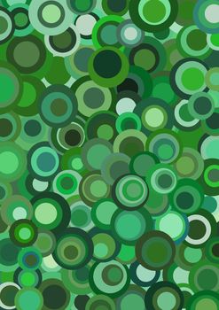 abstract Retro green circles background