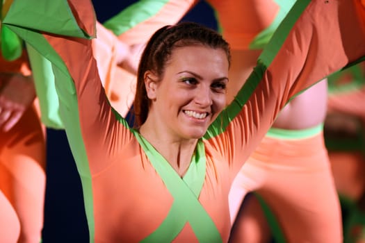 ZRENJANIN, SERBIA, 23rd  MARCH 2013: Detail from Serbian Open Dance Competition in Zrenjanin, Serbia. Photo taken on: March 23rd, 2013
