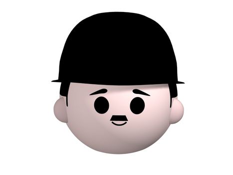 Cartoon illustration of late great Charlie Chaplin