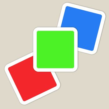 Red green blue slides
