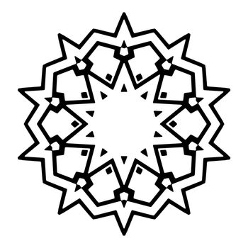 Abstract black and white logo