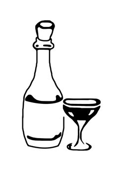 bottle and glass