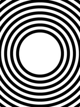 frame made of black rings on white background
