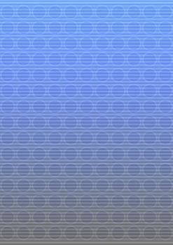 Abstract illustration of circles on a blue gradient background